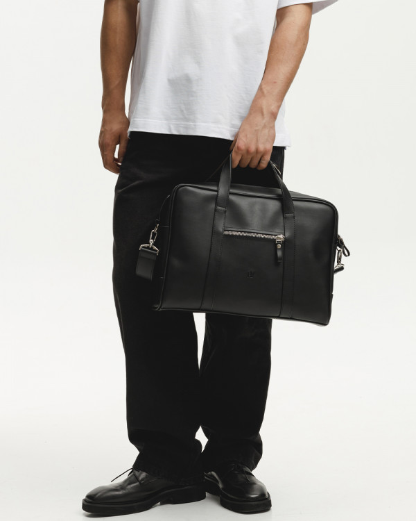 "NOIR" ECO-LEATHER, BLACK