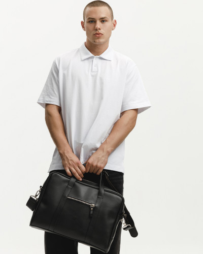 "NOIR" ECO-LEATHER, BLACK