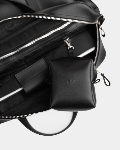 "NOIR" ECO-LEATHER, BLACK