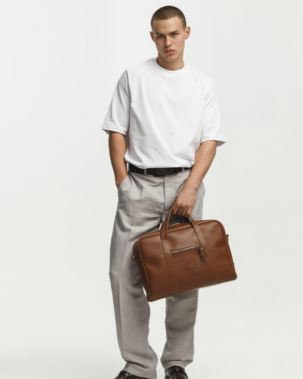 "NOIR" ECO-LEATHER, CARAMEL