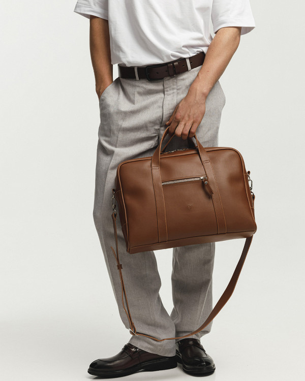 "NOIR" ECO-LEATHER, CARAMEL