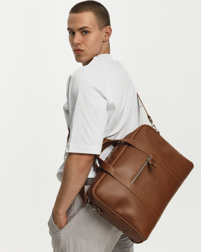 "NOIR" ECO-LEATHER, CARAMEL