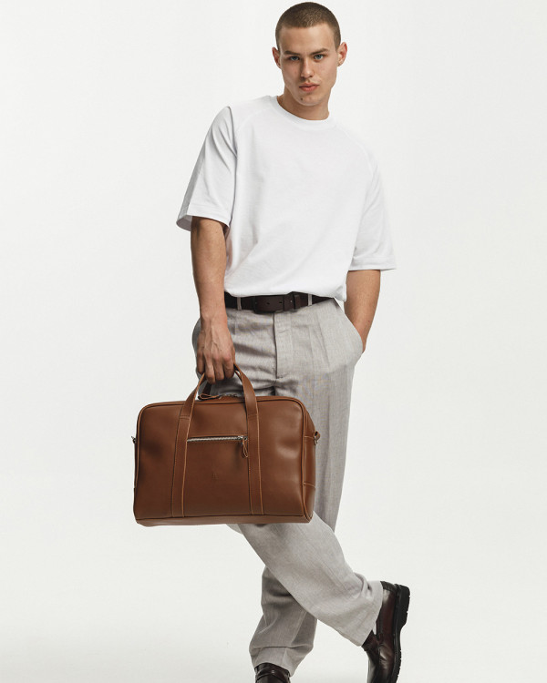 "NOIR" ECO-LEATHER, CARAMEL