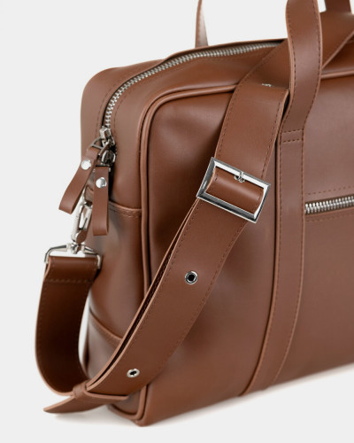 "NOIR" ECO-LEATHER, CARAMEL