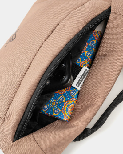 "BASIC BAG" POLYESTER, BEIGE