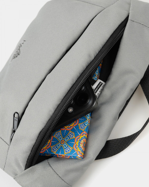 "BASIC BAG" POLYESTER, LIGHT GREY