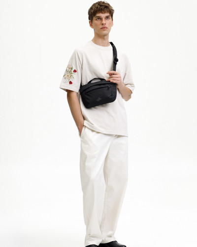"BASIC BAG 01" POLIESTER, CZARNY