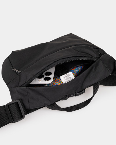 "BASIC BAG 01" POLIESTER, CZARNY