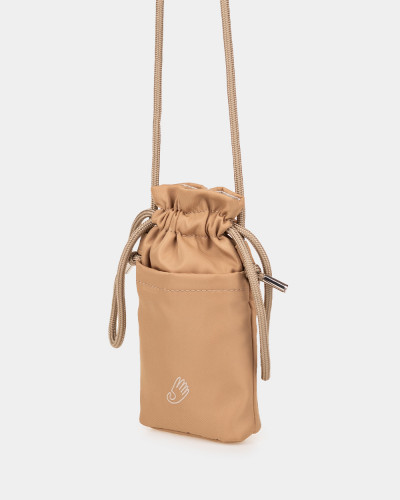 "PHONE BAG" NYLON, BEIGE