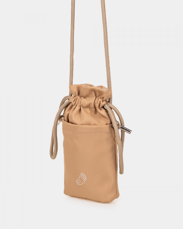 "PHONE BAG" NYLON, BEIGE