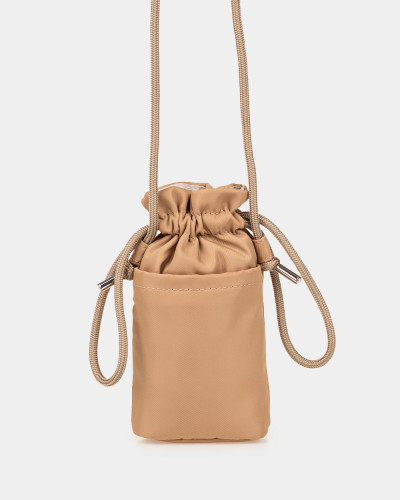 "PHONE BAG" NYLON, BEIGE