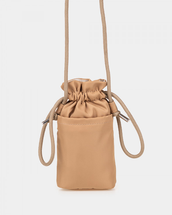 "PHONE BAG" NYLON, BEIGE