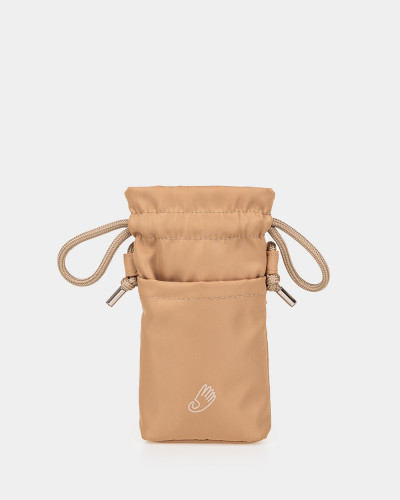 "PHONE BAG" NYLON, BEIGE
