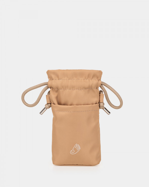 "PHONE BAG" NYLON, BEIGE