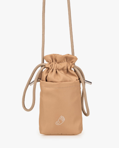 "PHONE BAG" NYLON, BEIGE