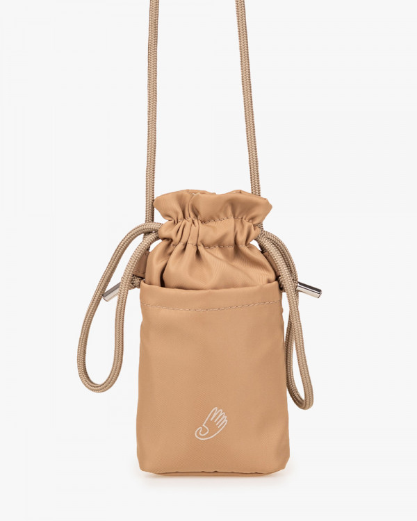 "PHONE BAG" NYLON, BEIGE