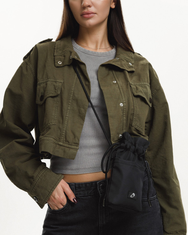 "PHONE BAG" NYLON, BLACK