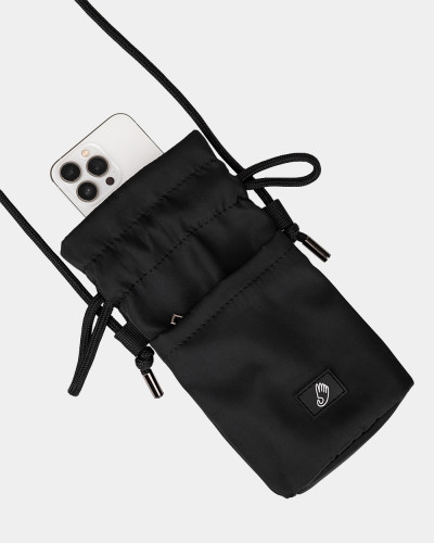 "PHONE BAG" NYLON, BLACK