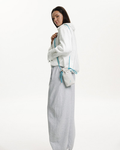 "PHONE BAG" NYLON, MILK