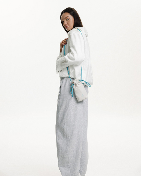 "PHONE BAG" NYLON, MILK