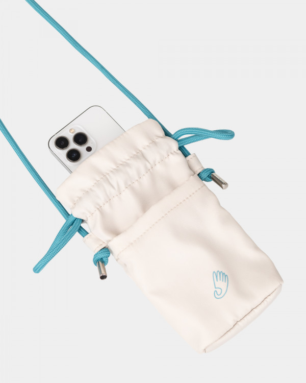 "PHONE BAG" NYLON, MILK