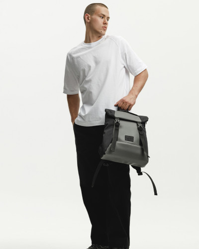 "SHUTTLE ROLL MINI" POLYESTER, BLACK/GRAY