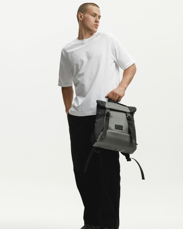 "SHUTTLE ROLL MINI" POLYESTER, BLACK/GRAY