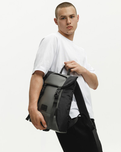 "SHUTTLE ROLL MINI" POLYESTER, BLACK/GRAY