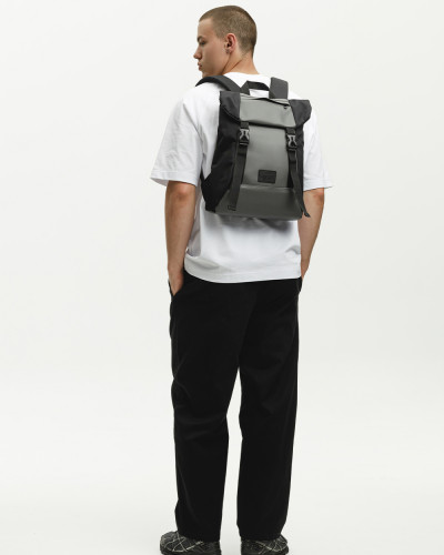 "SHUTTLE ROLL MINI" POLYESTER, BLACK/GRAY