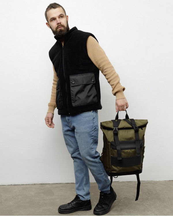 "ROLL UP" POLIESTER, KHAKI