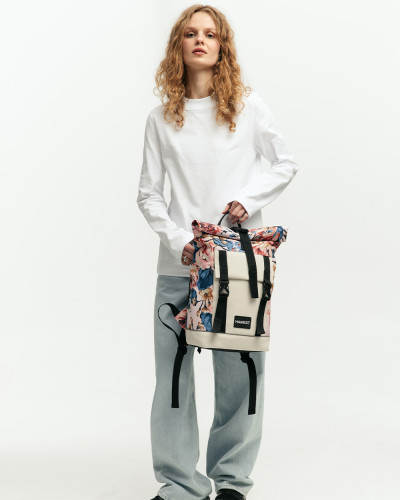 "AVIAROLLTOP MINI" PRINT PINK FLORAL