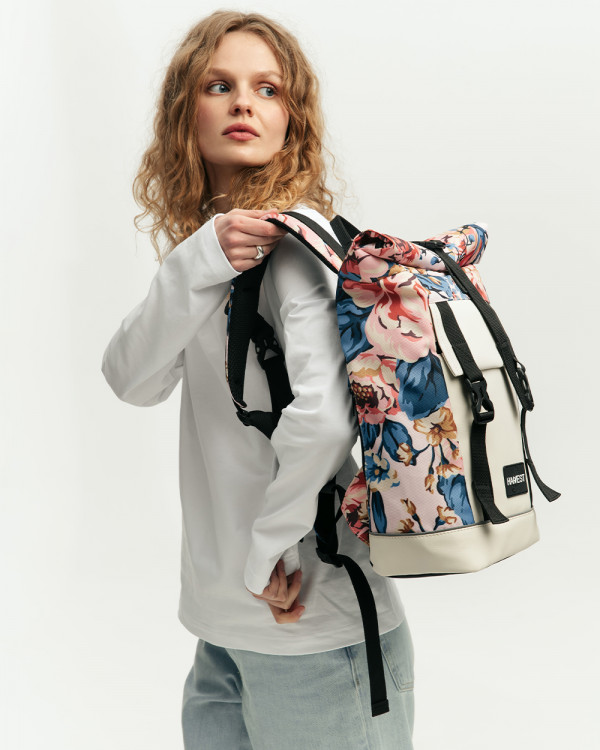 "AVIAROLLTOP MINI" PRINT PINK FLORAL
