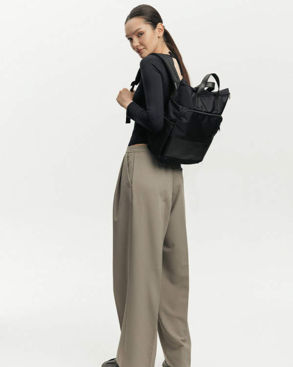 "SOLVER MINI 01" POLYESTER, BLACK