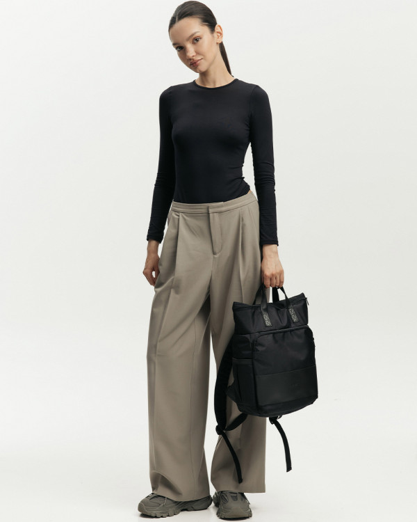 "SOLVER MINI 01" POLYESTER, BLACK