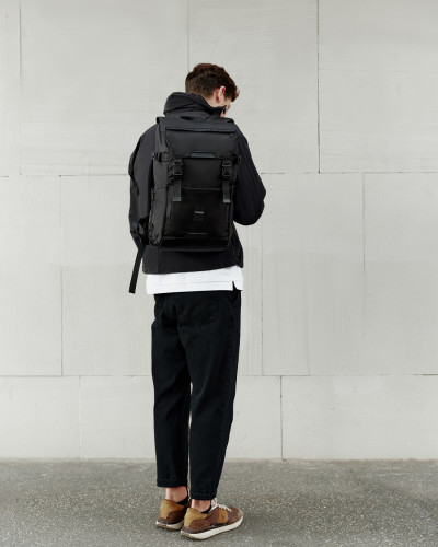 "TRAVEL TEC L" POLIESTER, CZARNY