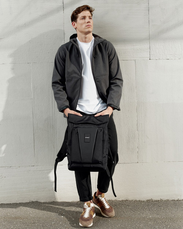 "URBAN TEC ROLL" POLIESTER, CZARNY