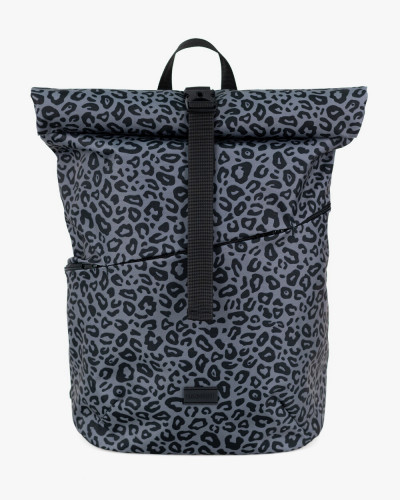 "BASIC ROLLTOP" PRINT LEOPARD GRAY