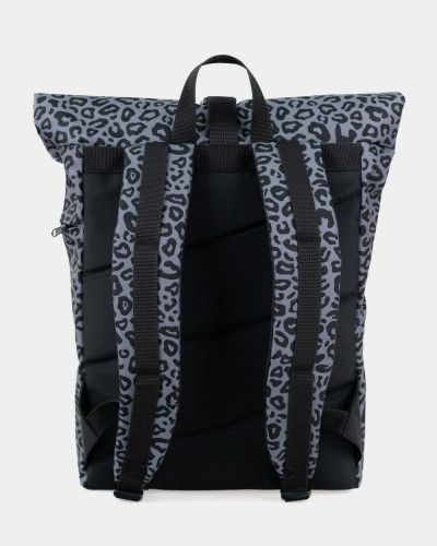 "BASIC ROLLTOP" PRINT LEOPARD GRAY