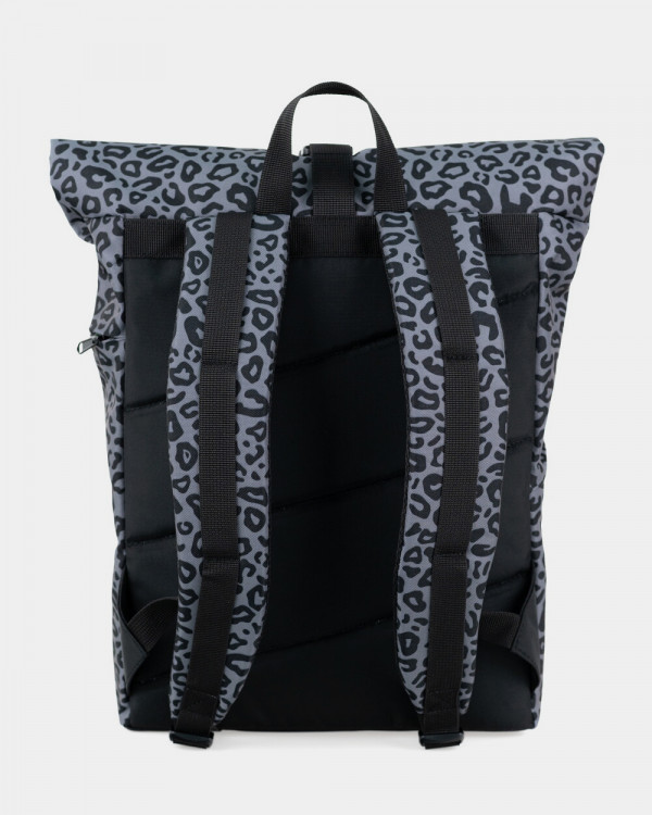 "BASIC ROLLTOP" PRINT LEOPARD GRAY