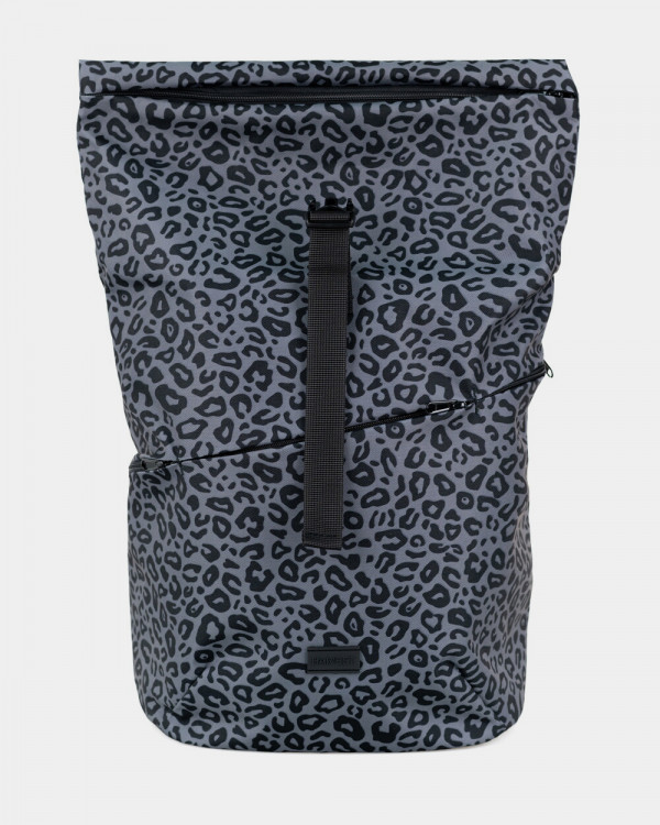 "BASIC ROLLTOP" PRINT LEOPARD GRAY