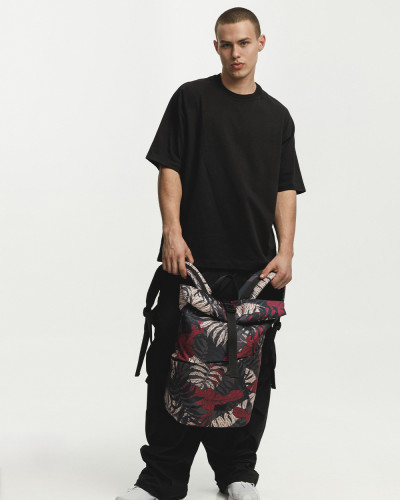 "BASIC ROLLTOP" PRINT TROPICAL BORDEAUX