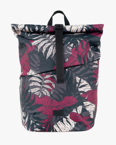 "BASIC ROLLTOP" PRINT TROPICAL BORDEAUX