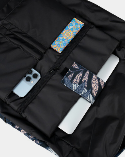 "BASIC ROLLTOP" PRINT TROPICAL BLUE