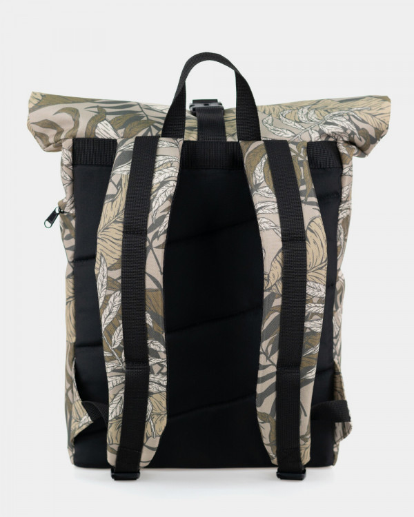 "BASIC ROLLTOP" PRINT TROPICAL KHAKI