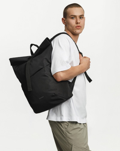 "BASIC ROLLTOP" POLYESTER, SCHWARZ