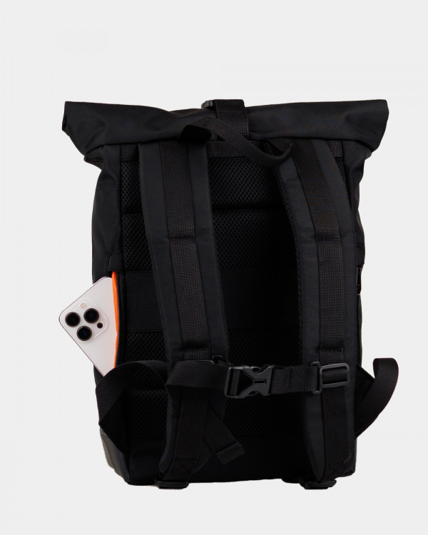 "AVIAROLLTOP MINI 02" POLYESTER, BLACK