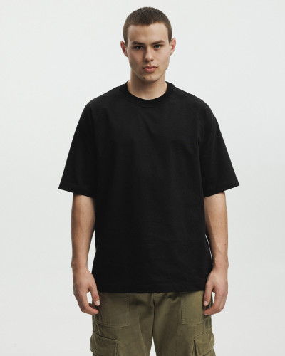 HERREN T-SHIRT "HEAVY WEIGHT" SCHWARZ