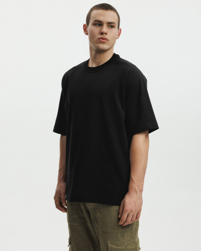 HERREN T-SHIRT "HEAVY WEIGHT" SCHWARZ