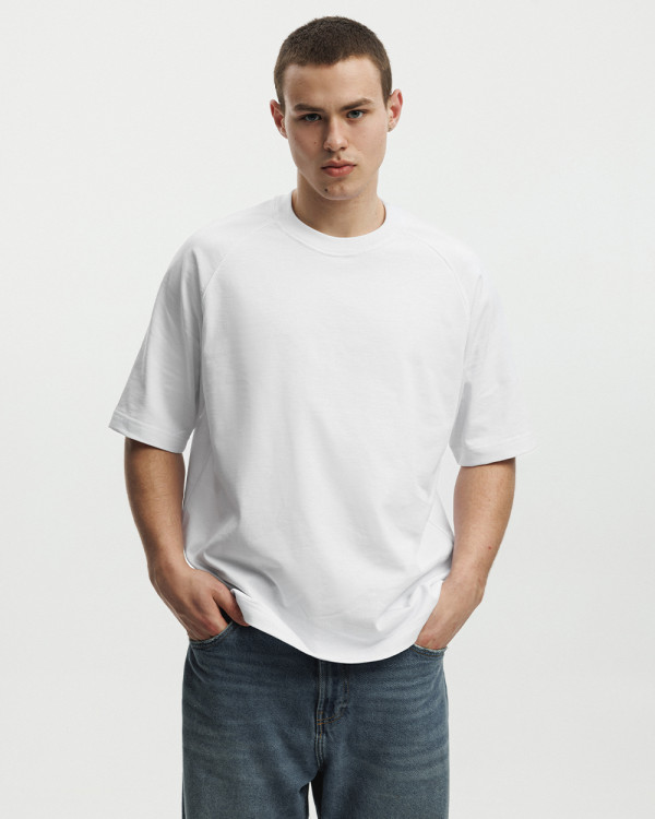 T-SHIRT "HEAVY WEIGHT" WEISS