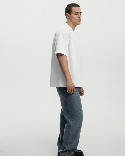 T-SHIRT "HEAVY WEIGHT" WEISS